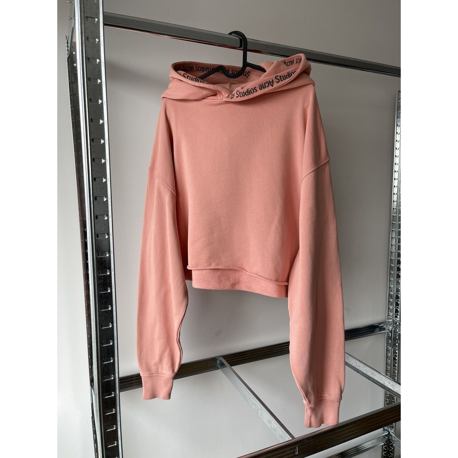 Acne Studios Acne studios hooded logo cropped sweatshirt hoodie Size M / US 6-8 / IT 42-44 - 1 Thumbnail