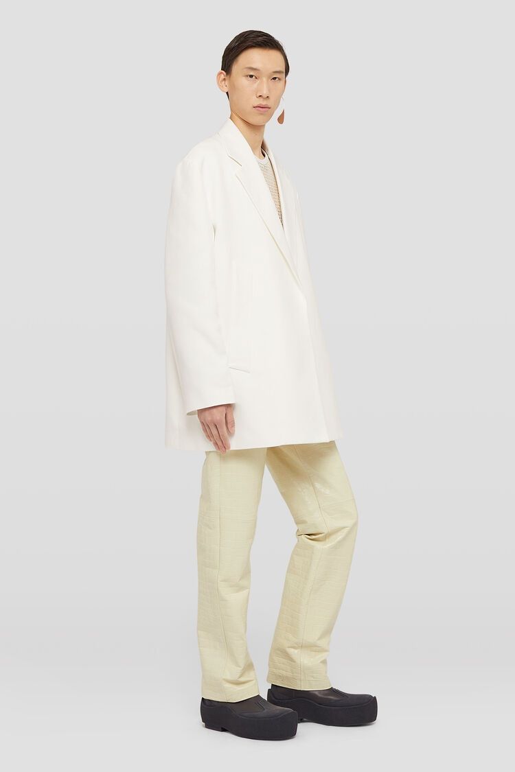 Jil Sander o1w1db10825 Deconstructed Jacket in Coconut Size US M / EU 48-50 / 2 - 3 Thumbnail