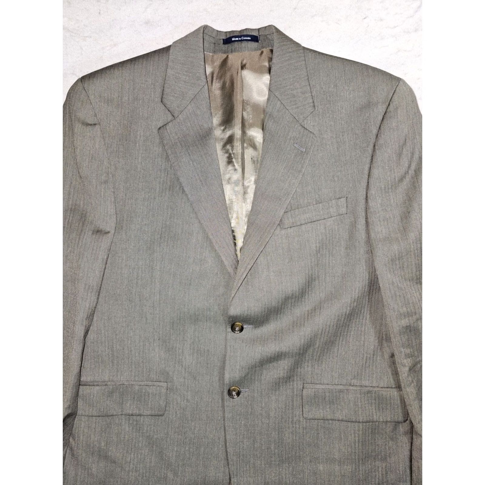 Ralph Lauren Ralph by Ralph Lauren Signature Blazer - Cashmere & Wool Blend Coat - Mens Size 42R - Beige - 2 Button Sport Coat - Regular Fit Size 42R - 2 Thumbnail