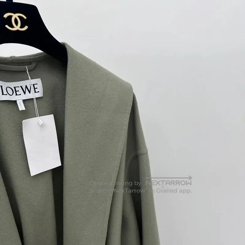 Loewe Green Cashmere Women's Coat .