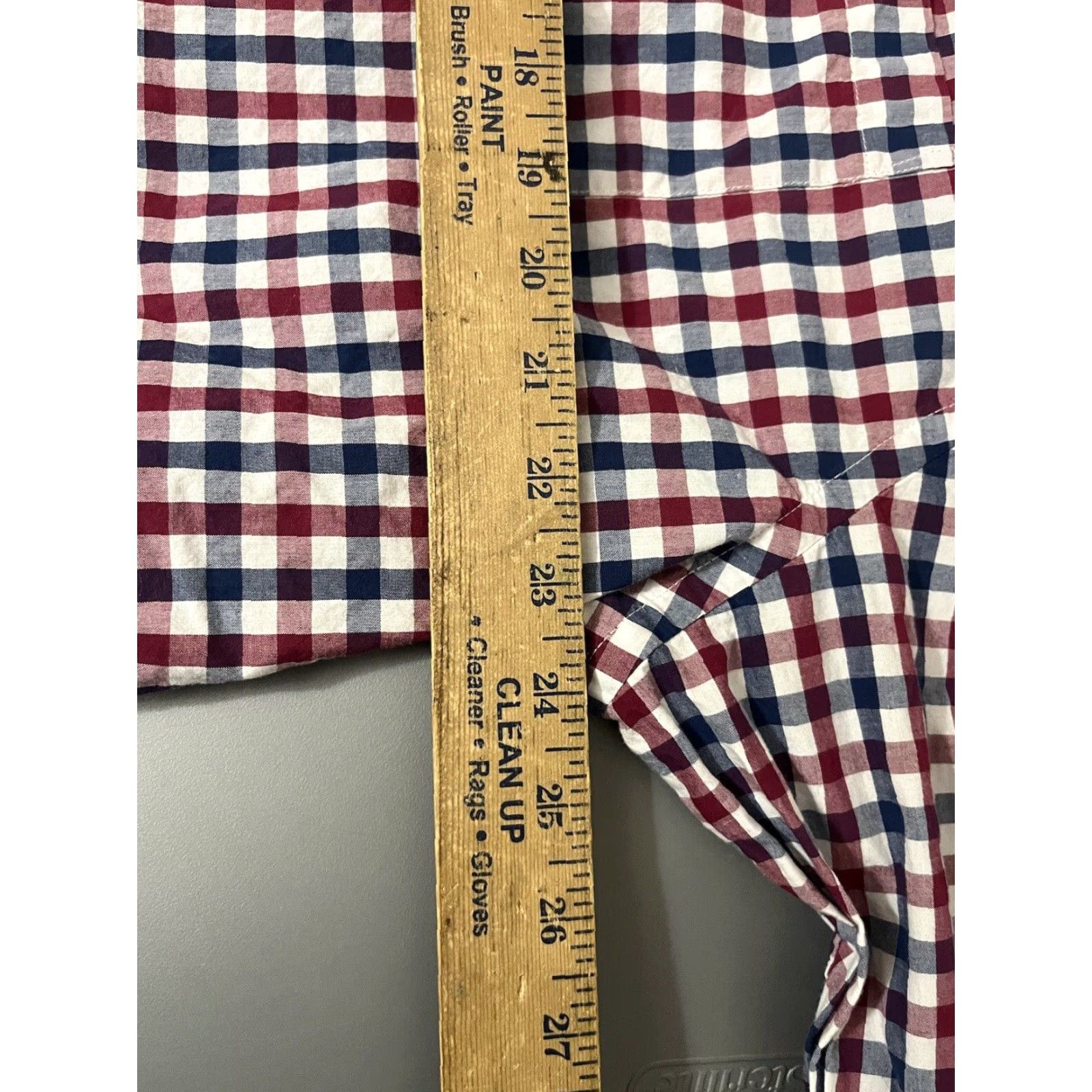 Old Navy Old Navy Gingham Check Dress Shirt, Collared Button-Down, Multicolor, 3XL, Slim Fit, Mens Size US XXL / EU 58 / 5 - 5 Thumbnail