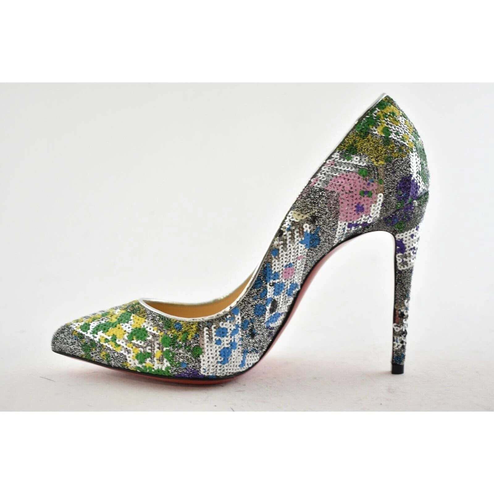 Christian Louboutin Christian Louboutin Pigalle Follies 100 Paillette Splash Size US 7.5 / IT 37.5 - 7 Thumbnail
