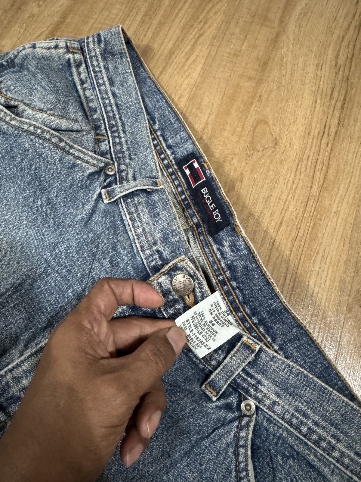 Bugle Boy × Vintage VINTAGE BUGLE BOY SKATERS JEANS Size US 35 - 2 Thumbnail