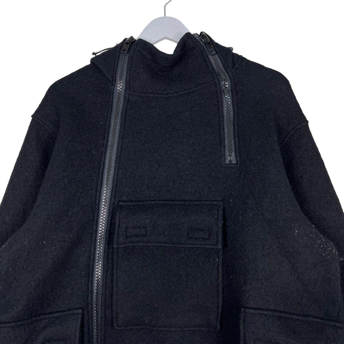 If Six Was Nine 🔥 ALLEN & HANSON WOOL 3 POCKET ASYMMETRICAL ZIPPER JACKET Size US M / EU 48-50 / 2 - 3 Thumbnail