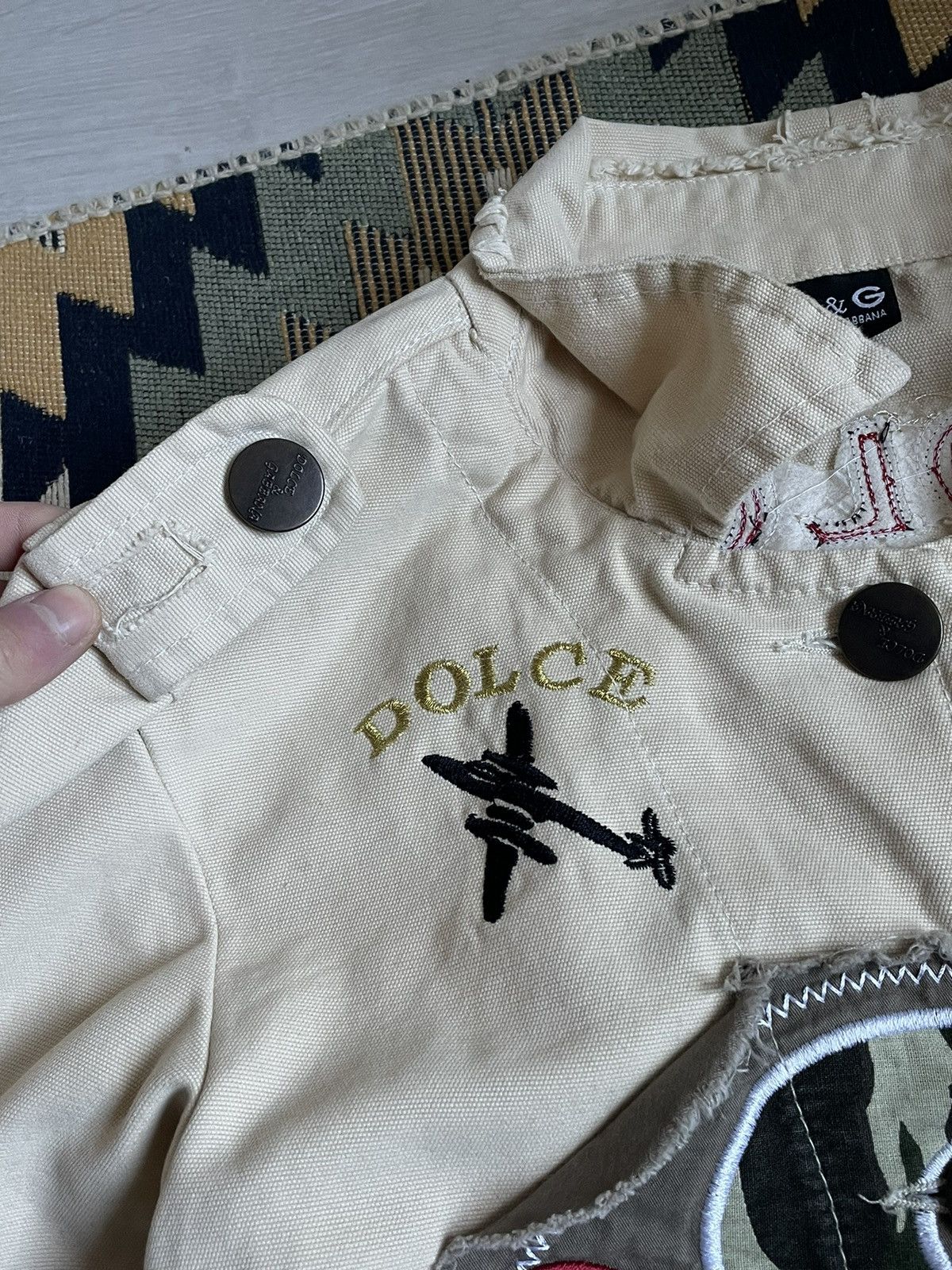 Dolce & Gabbana Rare❗️Vintage Dolce&Gabbana Denim Big Logo Jacket Size M / US 6-8 / IT 42-44 - 8 Thumbnail