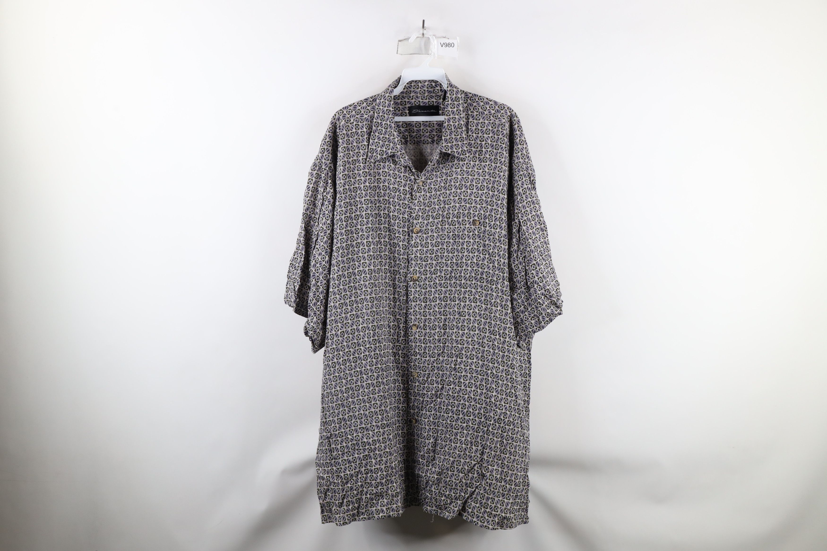 Vintage Vintage 90s Streetwear Rayon Short Sleeve Button Shirt Size US XXL / EU 58 / 5 - 1 Thumbnail