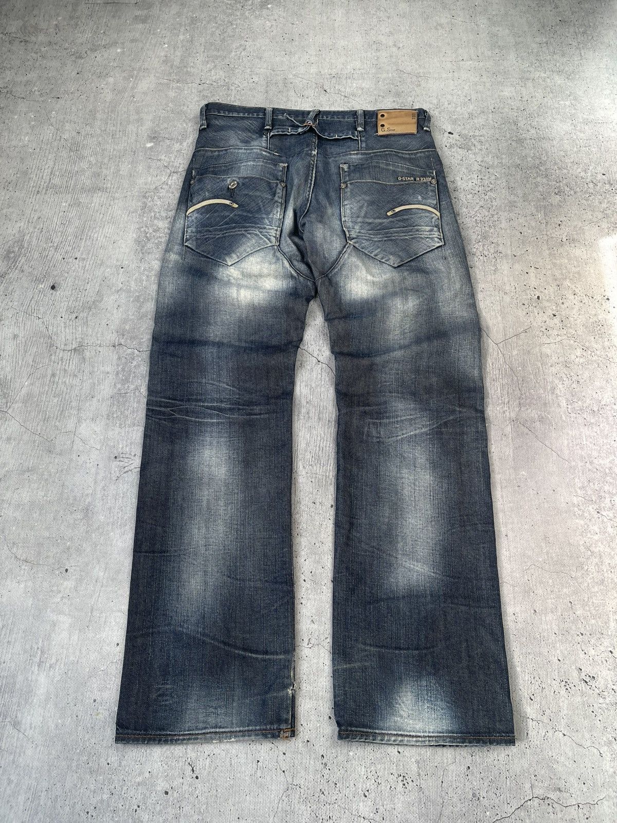 G-Star CRAZY AVANTGARDE G STAR RAW DENIM WASHED JAPAN JEANS Y2K Size US 34 / EU 50 - 1 Thumbnail