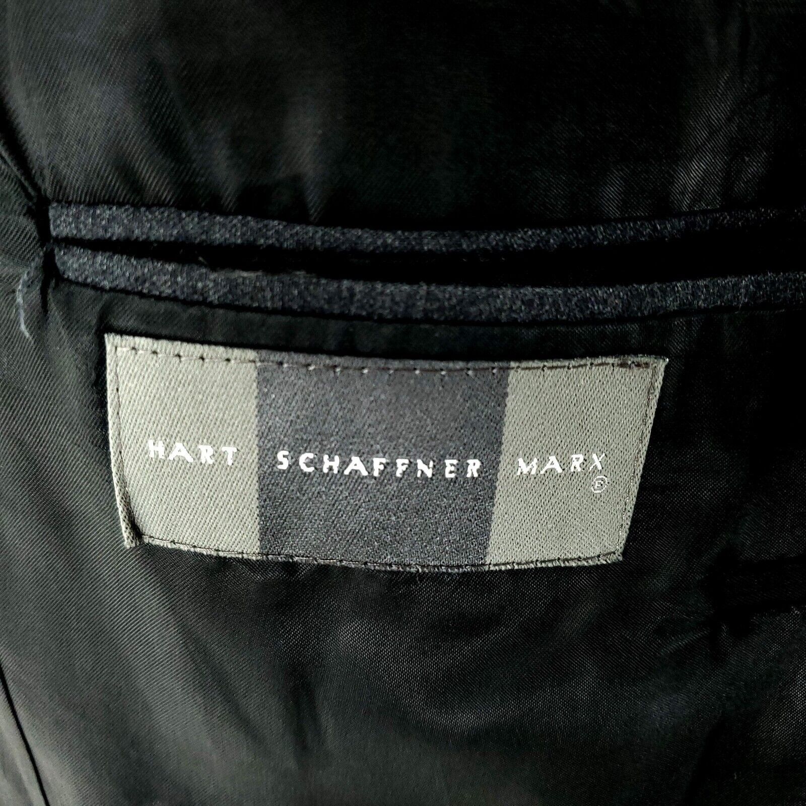 Hart Schaffner Marx Hart Schaffner Marx Wool 2 Button Blazer 40R Gray 40R Gray M Size 40R - 7 Thumbnail
