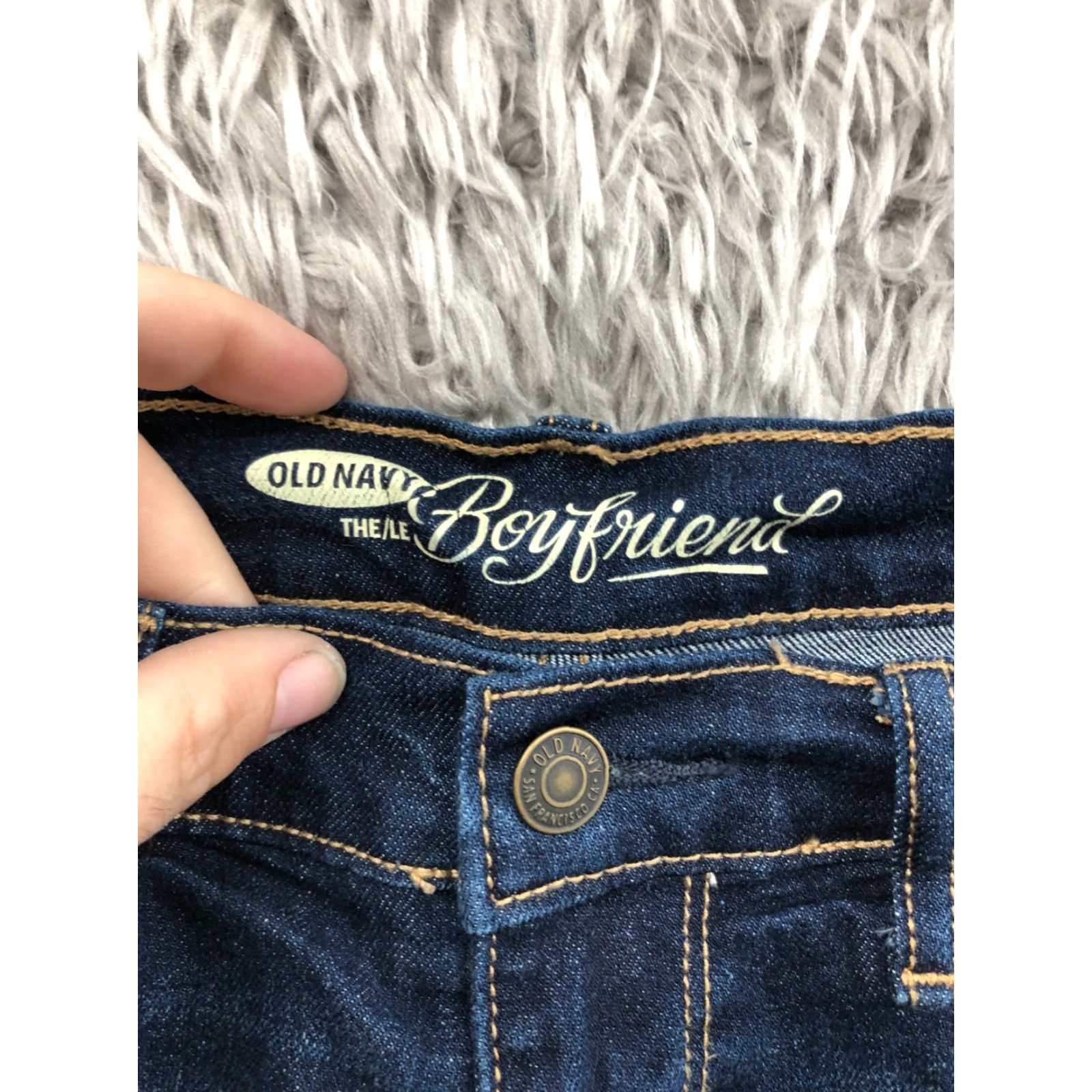 Old Navy Old Navy Womens Boyfriend Shorts Denim Size 0 Blue Dark Wash 5-Pocket Regular Rise Casual Jeans Size 25" / US 0 / IT 36 - 6 Thumbnail