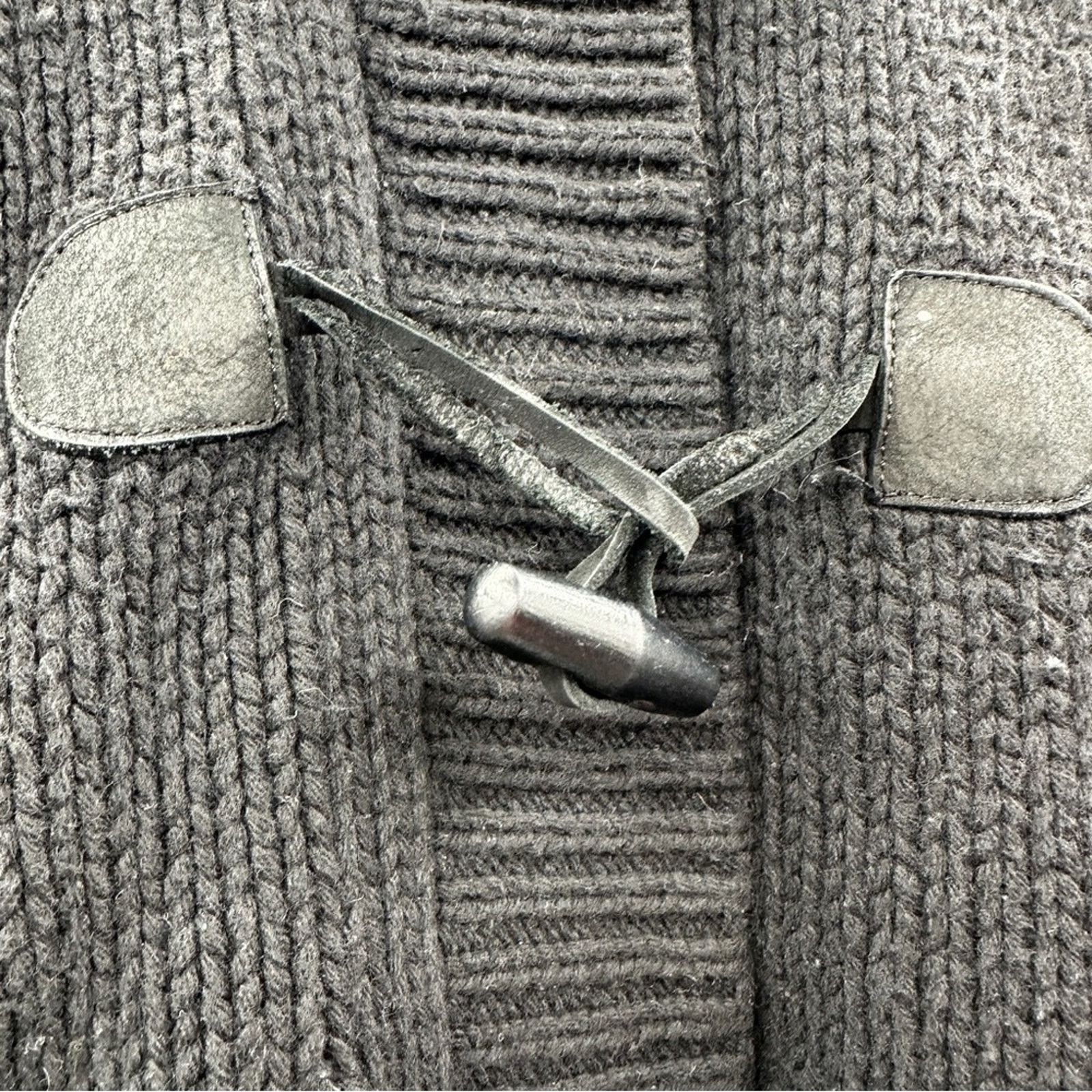 Theory Theory Wool Cashmere Rabbit Fur Black Knit Toggle Sweater Size XS / US 0-2 / IT 36-38 - 7 Thumbnail