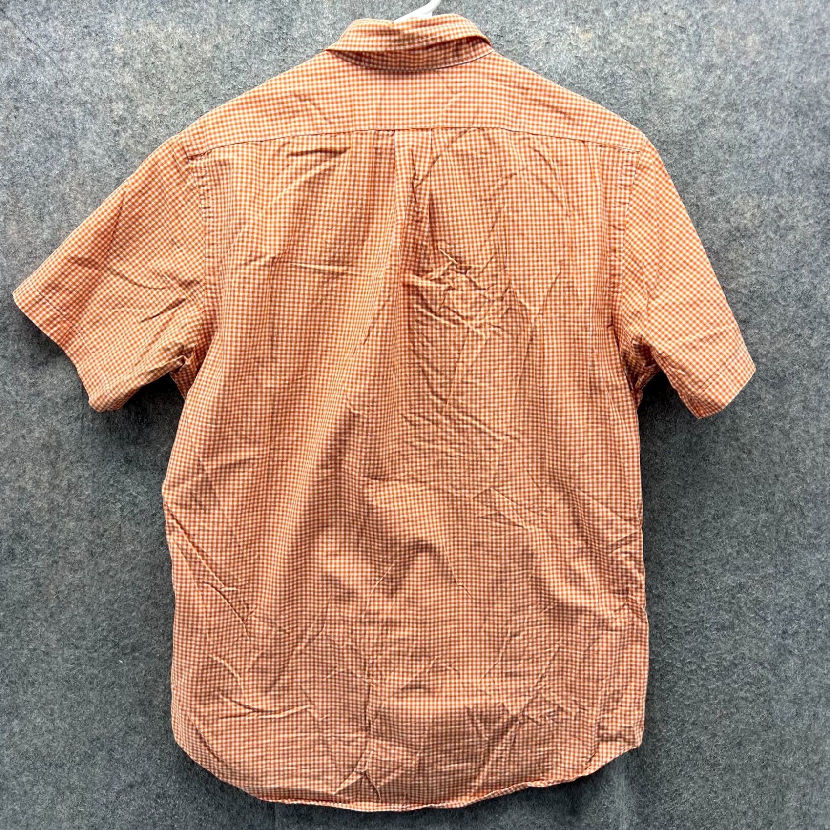Ralph Lauren VINTAGE Ralph Lauren Shirt Mens Medium Orange Button Up Pony Gingham Short Sleeve Polo Size US M / EU 48-50 / 2 - 2 Thumbnail