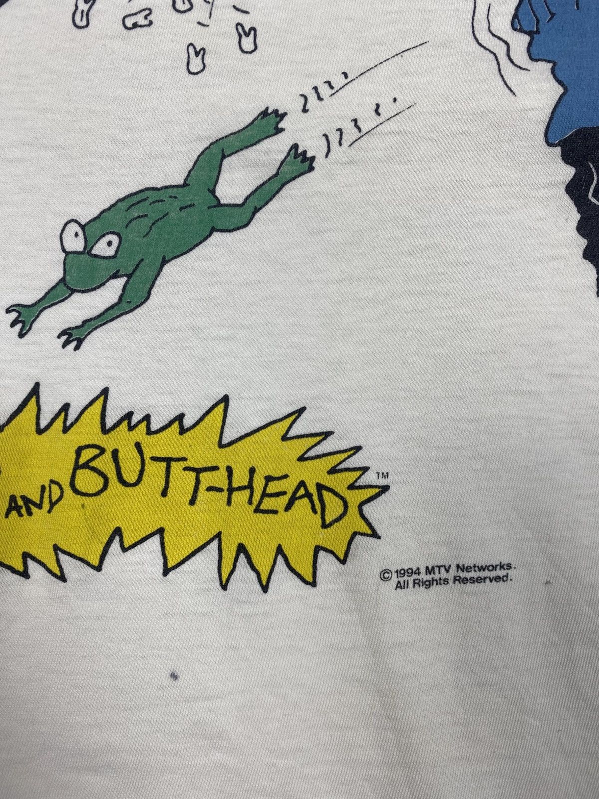 Mtv Vintage 1994 Beavis and Butt-Head Heavy Distressed Tee MTV Size US L / EU 52-54 / 3 - 16 Thumbnail