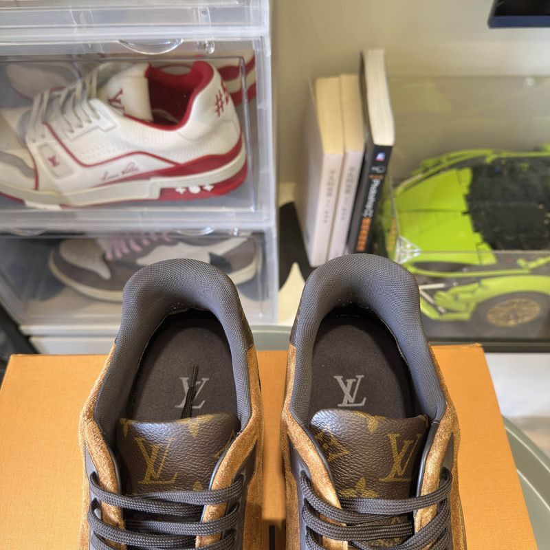 Louis Vuitton Louis Vuitton Brown Trainer Casual Sneakers for Men -2508 Size US 9.5 / EU 42-43 - 8 Thumbnail