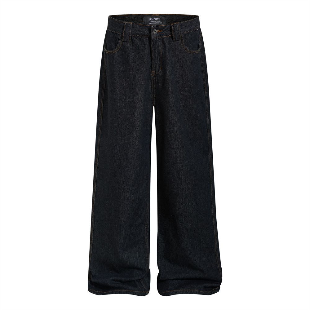 Jean American retro street style simple loose wide-leg jeans Size US 32 / EU 48 - 1 Thumbnail