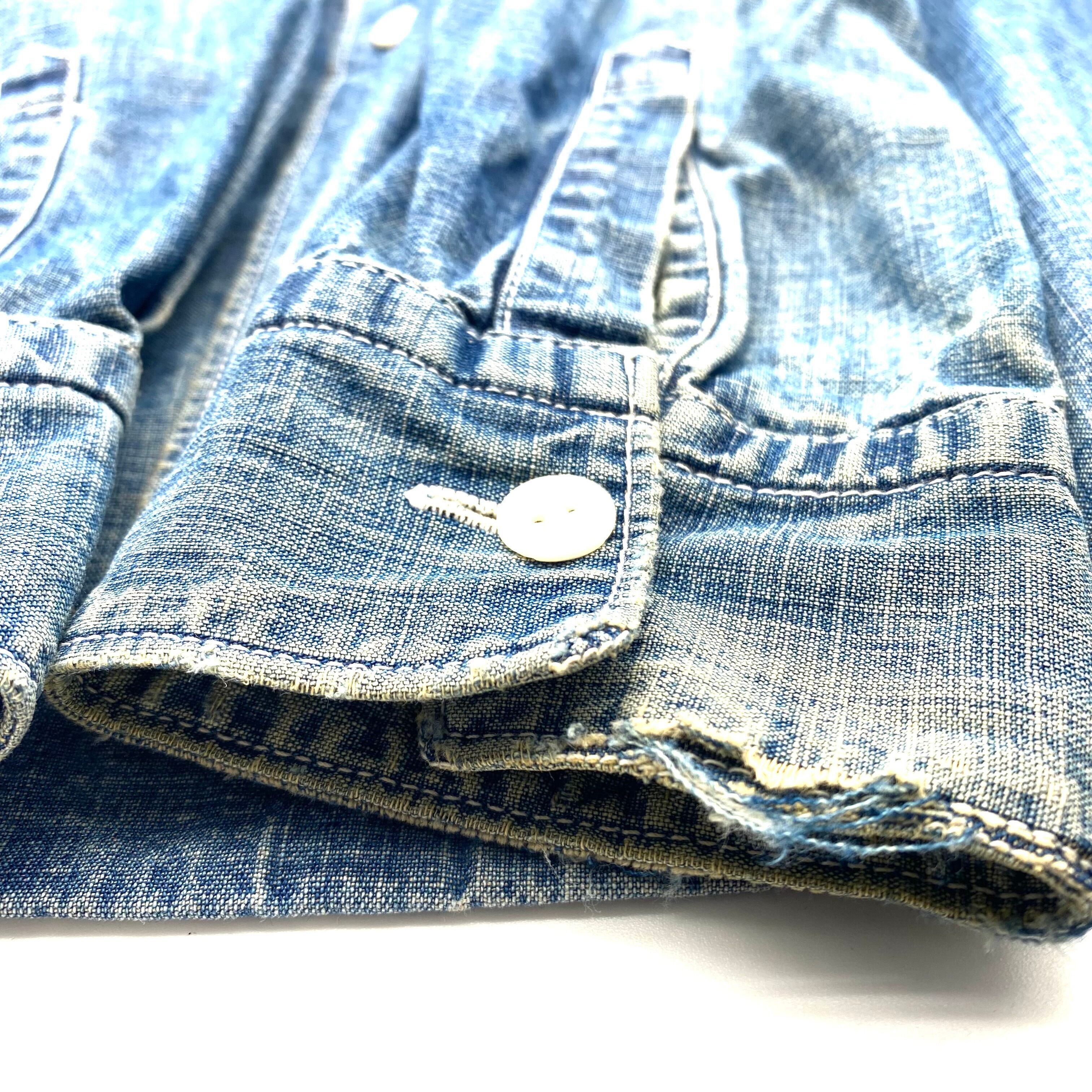 Comme des Garcons Vintage Comme des Garcons Long Sleeve Shirts Denim Size US XS / EU 42 / 0 - 6 Thumbnail