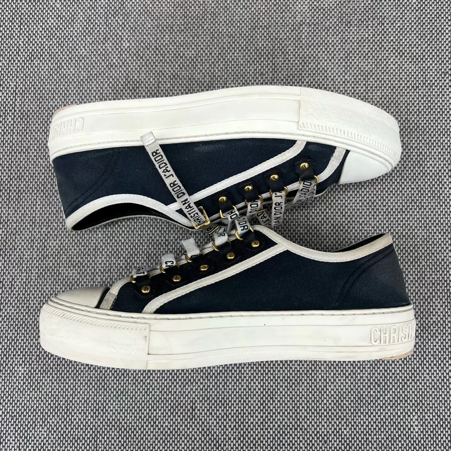 Dior DIOR Walk'n'Dior Black & White Sneaker 36 With Box Size US 5.5 / IT 35.5 - 2 Thumbnail
