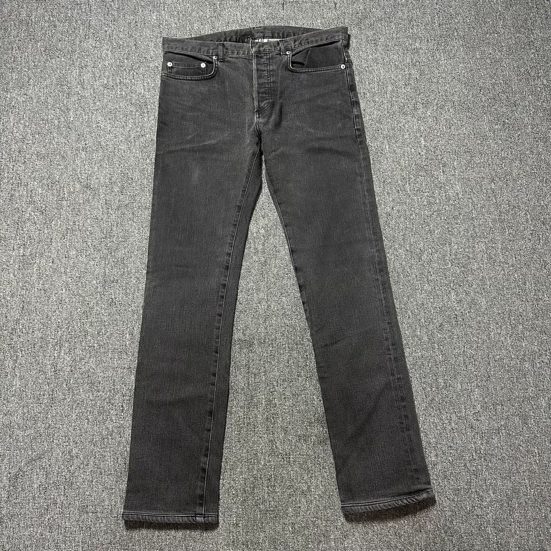Dior Dior Homme Washed Gray Black Jeans Size US 32 / EU 48 - 1 Thumbnail