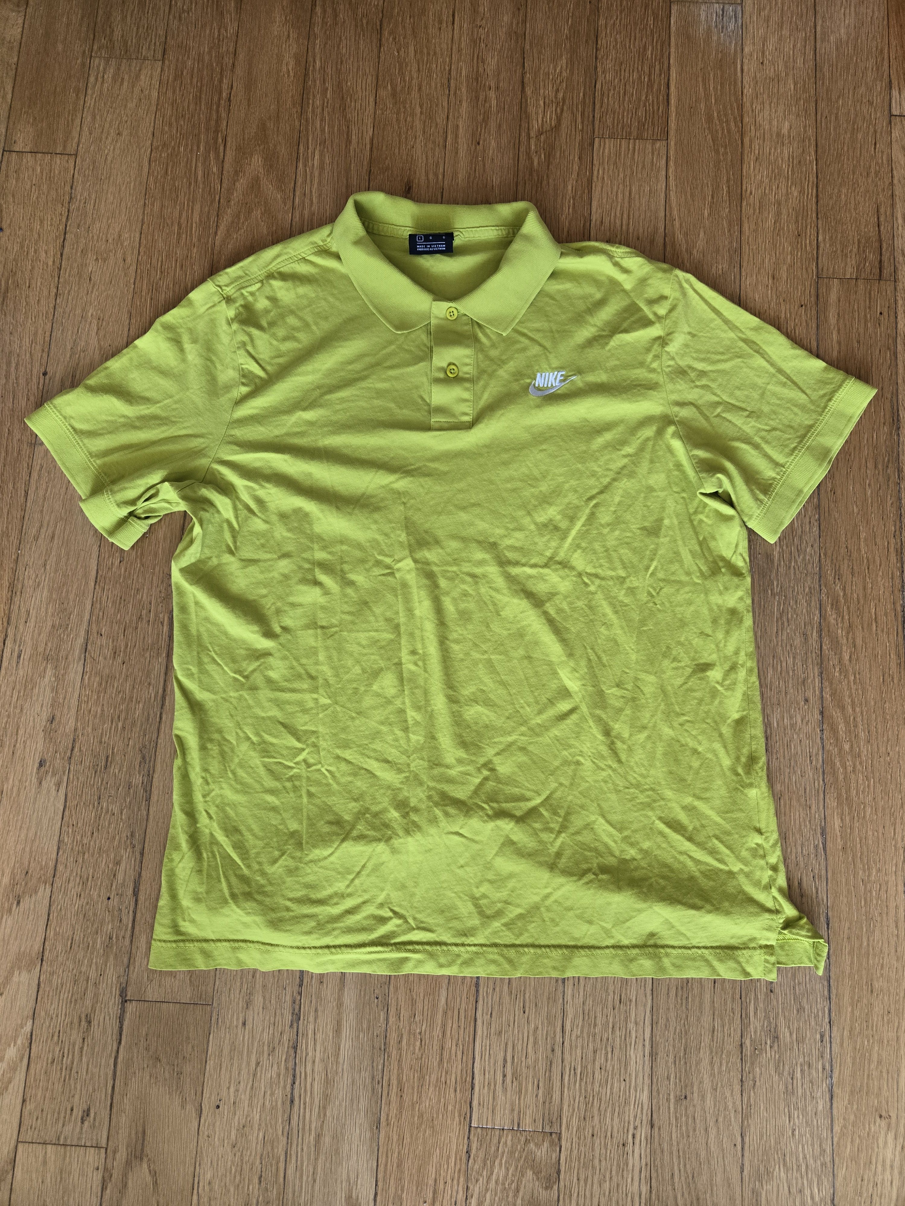 Nike Vintage Nike Polo Shirt Mens Large Yellow Y2K Size US L / EU 52-54 / 3 - 1 Thumbnail