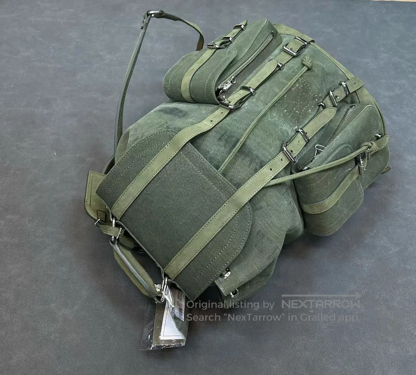READYMADE ReadyMade Vintage Military Fabric Flap Pocket Backpack. Size ONE SIZE - 3 Thumbnail