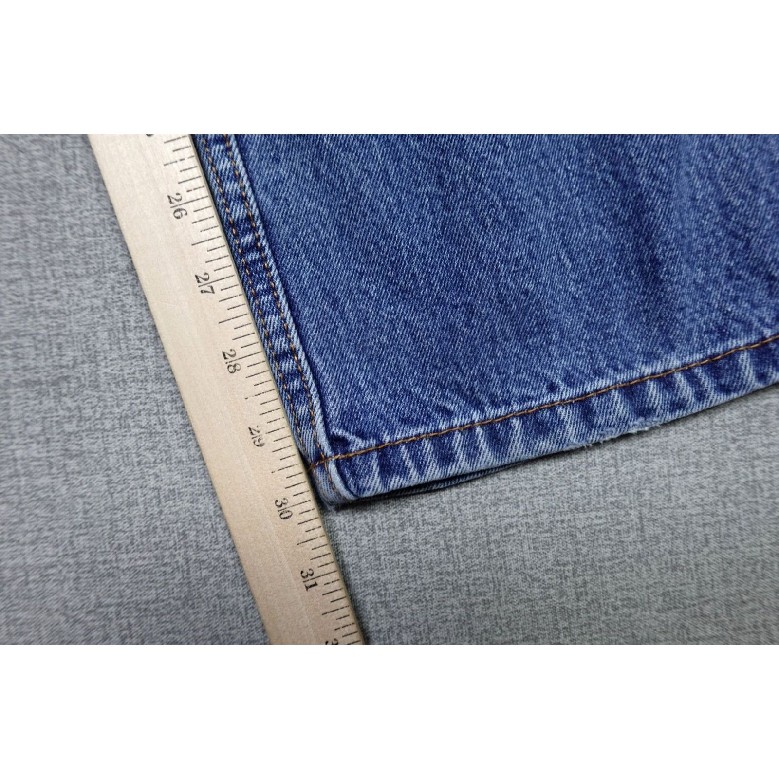 Levi's Levi's 505 Jeans Mens 36x30 Blue Regular Fit Dark Wash Rancher Western Cowboy Jeans Size US 36 / EU 52 - 7 Thumbnail