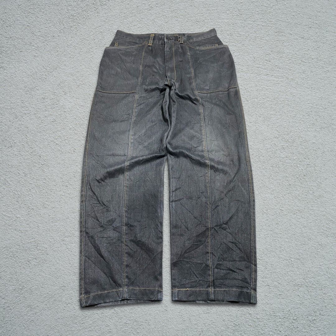 Comme des Garcons 80s MASAYUKI ABO DENIM PANTS Size US 32 / EU 48 - 1 Thumbnail