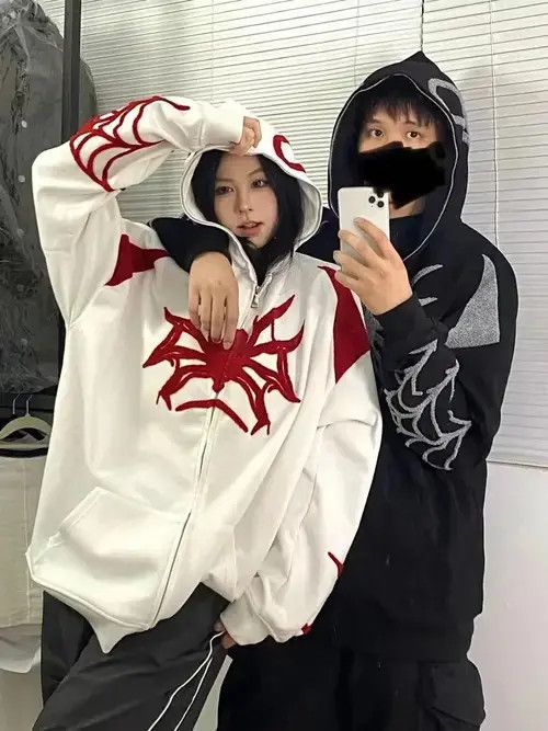Japanese Brand × Vintage New Vintage Retro Designer Spiderman Venom Full Zip-Up Size US L / EU 52-54 / 3 - 2 Thumbnail