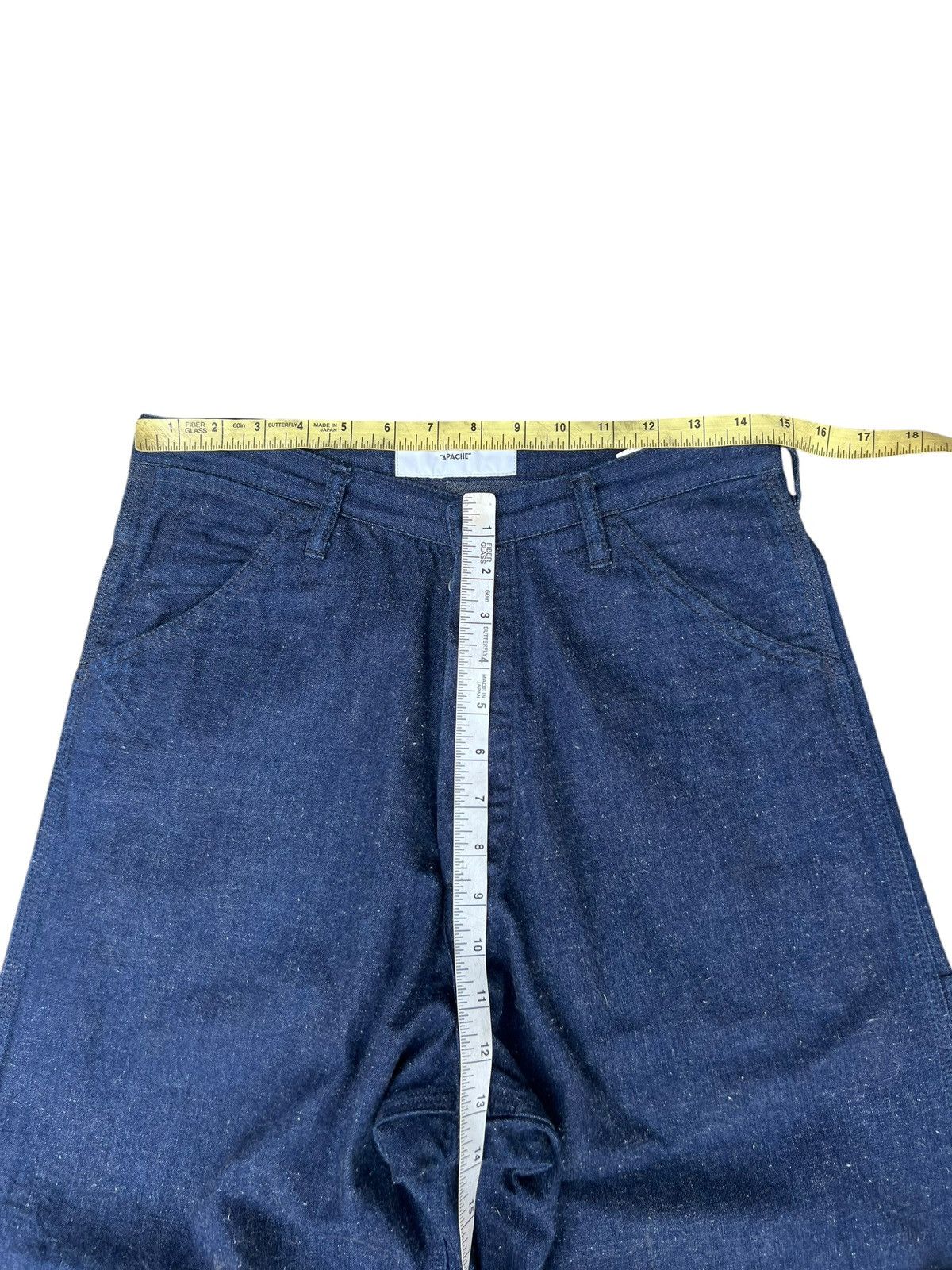 Freewheelers APACHE Japan Indigo Blue Denim Loose Military Work Jeans Size US 29 - 4 Thumbnail