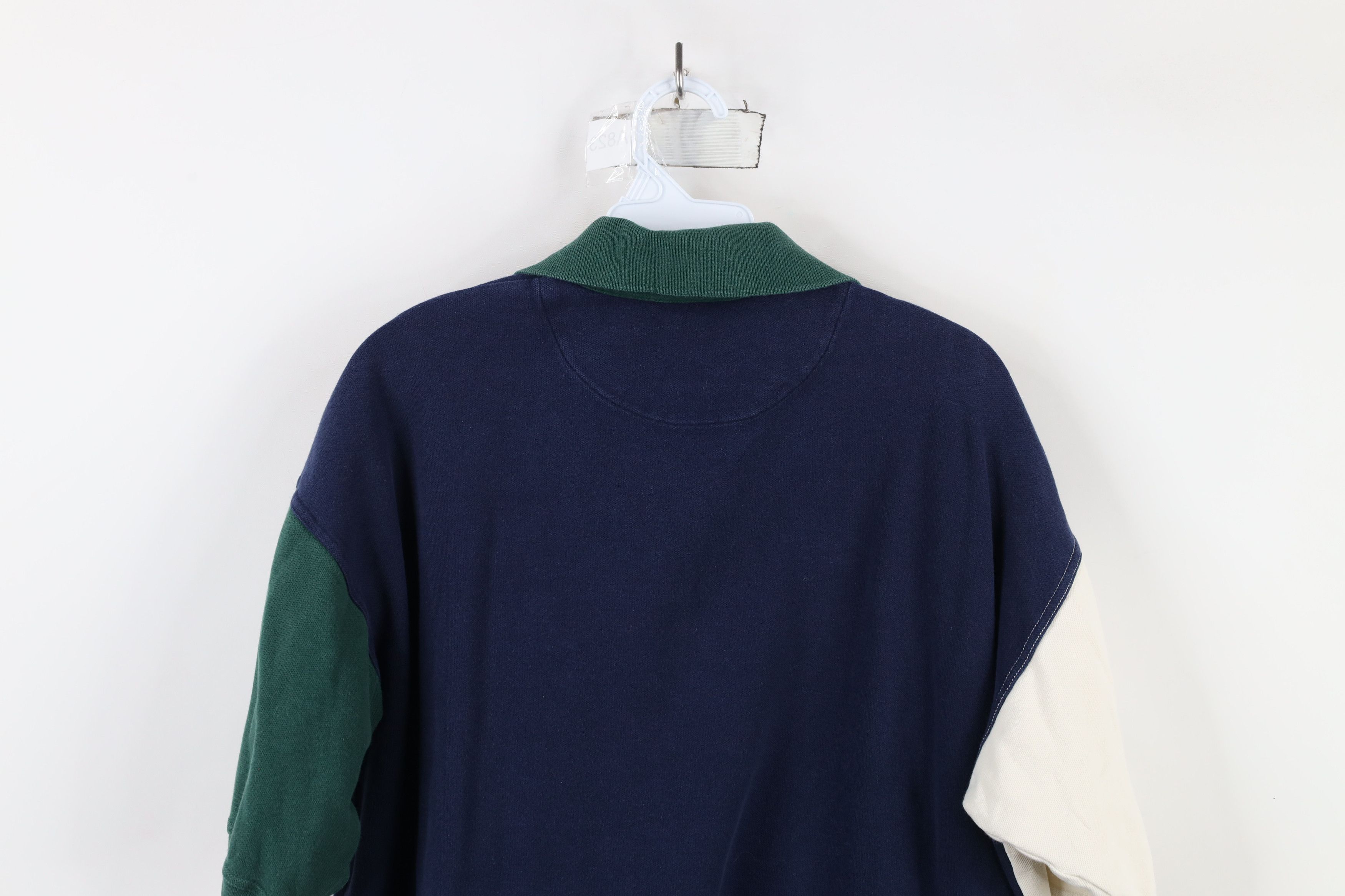 Vintage Vintage 90s Streetwear Block Collared Polo Shirt Cotton Size US XL / EU 56 / 4 - 11 Thumbnail