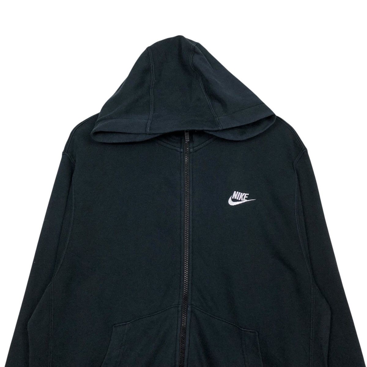 Nike 📌Vintage Zipper Hoodie Running Nike Jacket Rich Black Size US L / EU 52-54 / 3 - 4 Thumbnail