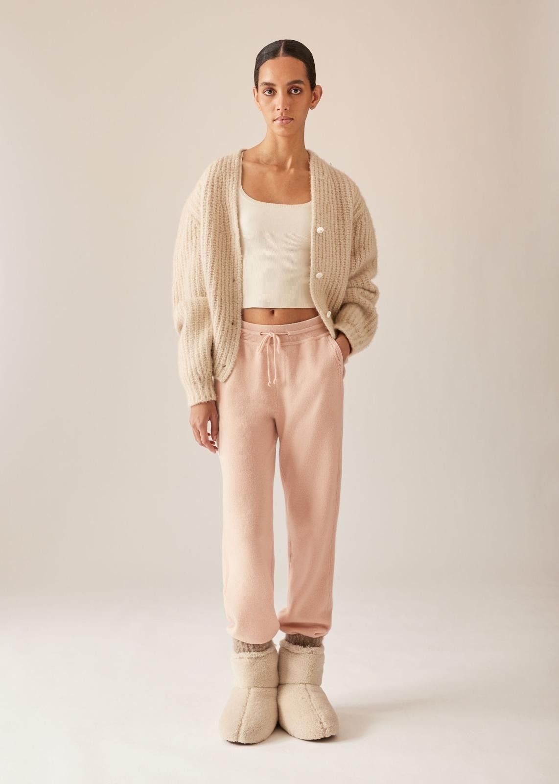 Loro Piana o1srvl11e1024 Cocooning Cashmere Sweatpant in Pink Size 27" / US 4 / IT 40 - 3 Thumbnail