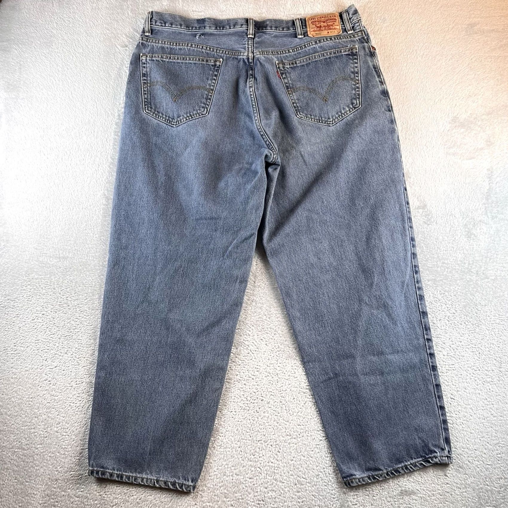 Levi's Levi's 560 Jeans Mens 40x30 Blue Denim Tapered Relaxed Fit 5-Pocket Cotton Vintage? 90s Grunge USA Jeans Size US 40 / EU 56 - 2 Thumbnail