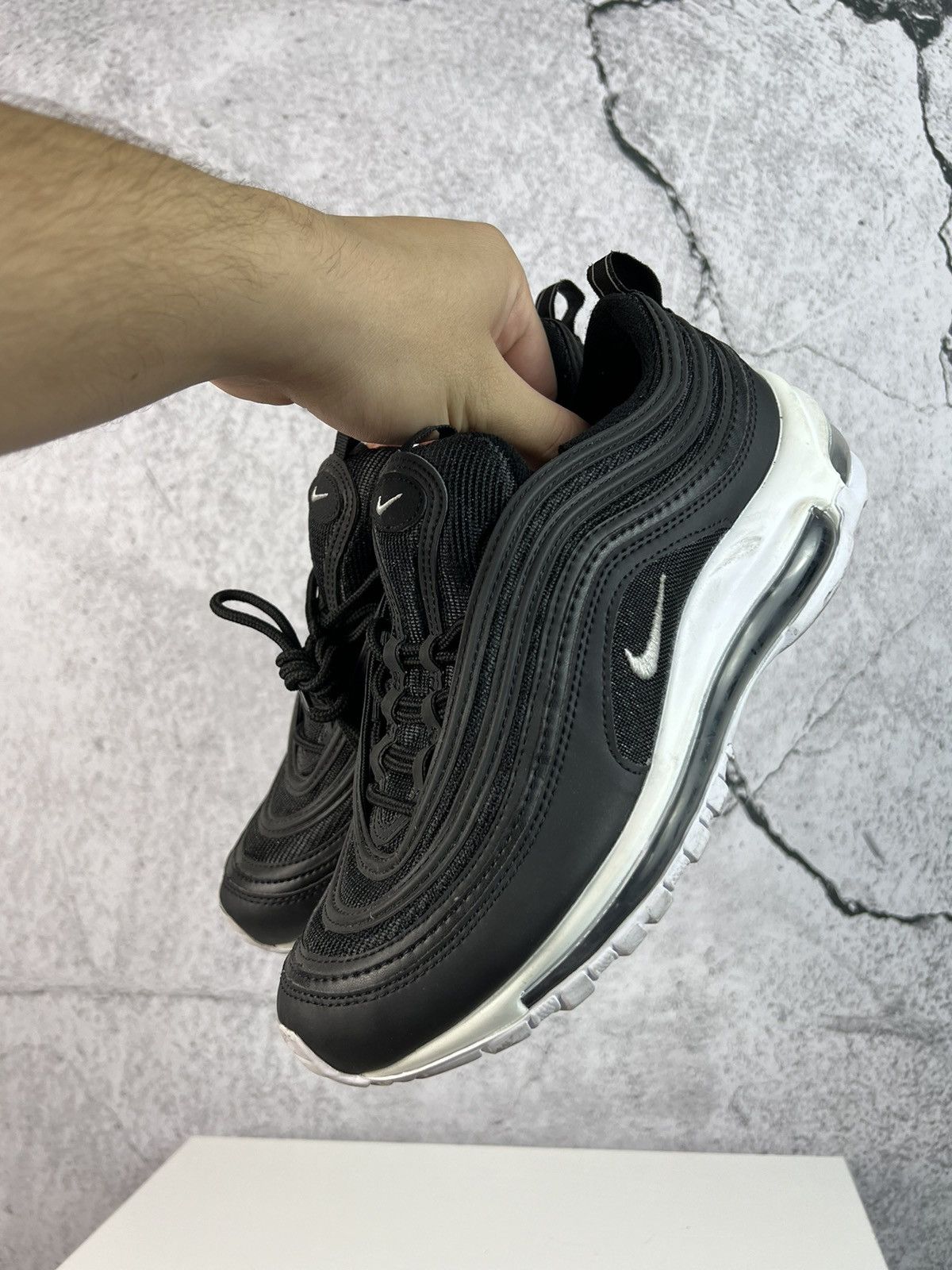Nike Nike AIR MAX 97 black white Sneakers Size US 6.5 / IT 36.5 - 2 Thumbnail