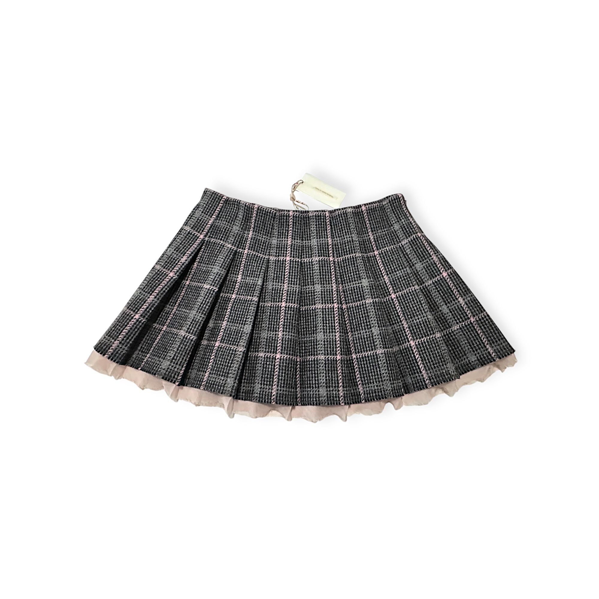 LoveShackFancy Loveshackfancy Rooney Pleated Wool Miniskirt, Plaid, Size 10 Size 32" / US 10 / IT 46 - 5 Thumbnail