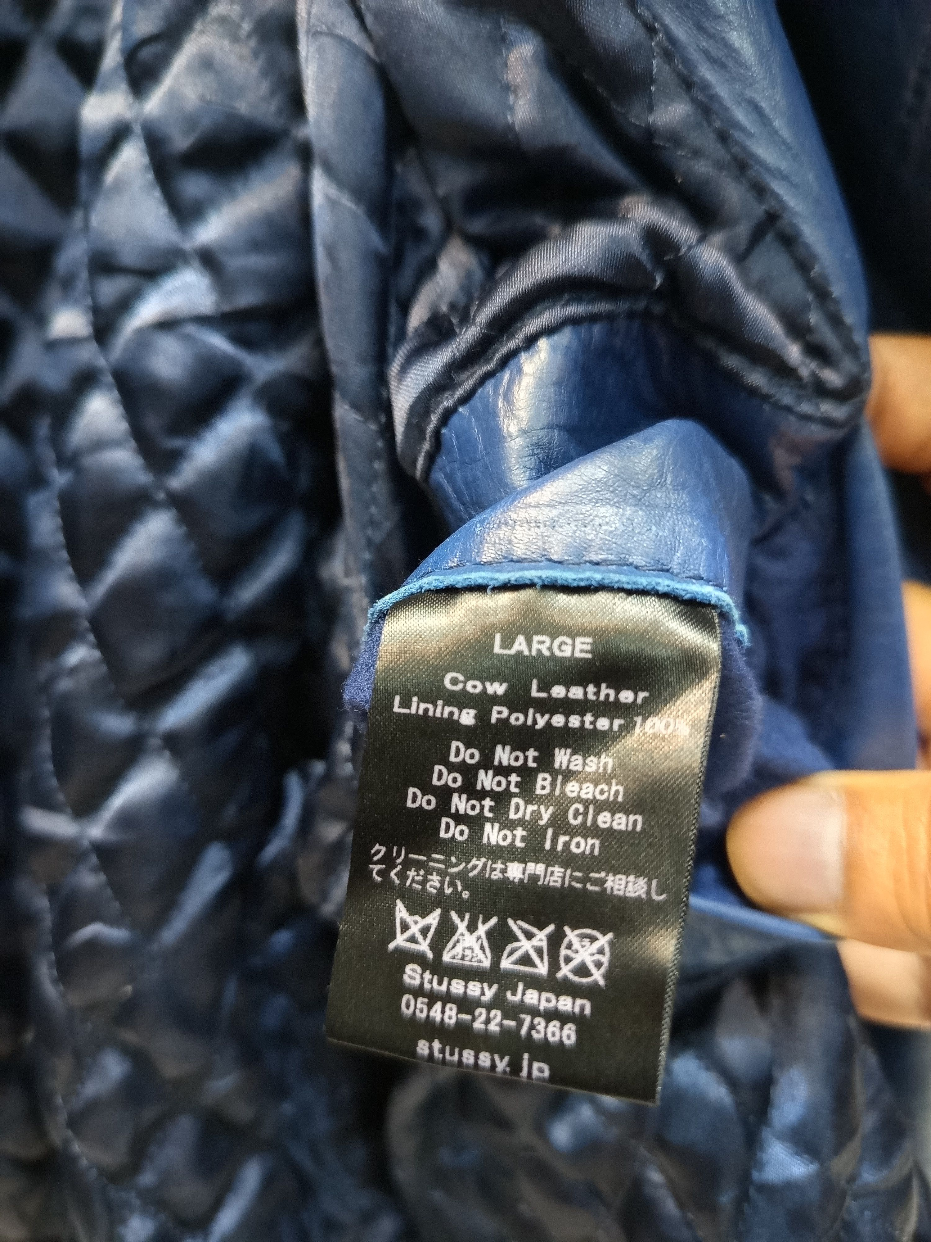 Stussy Y2K Stussy Japan Leather Biker Jacket Size US L / EU 52-54 / 3 - 14 Thumbnail