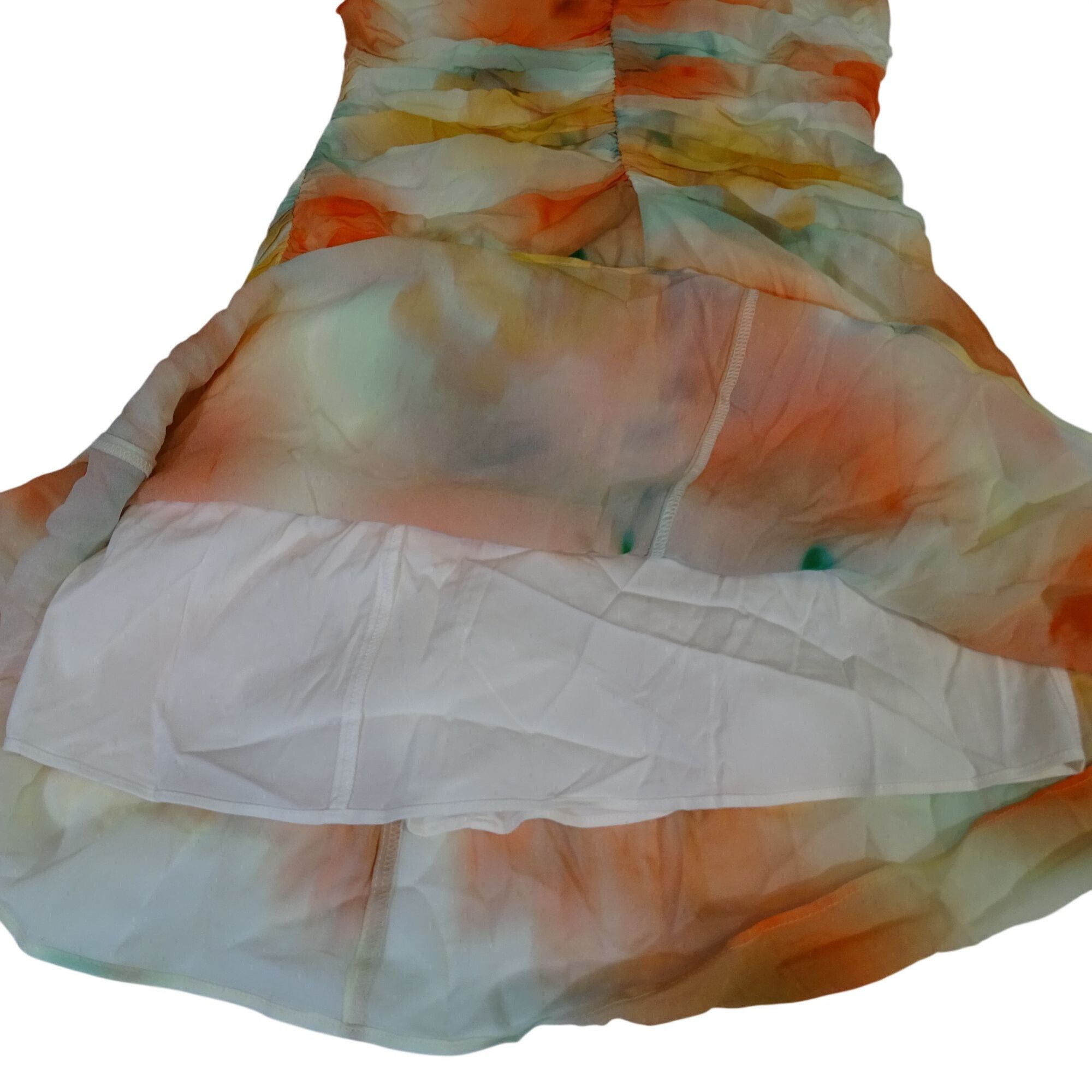 Banana Republic Banana Republic Women Chiffon Ruched Front Mini Dress Size 0 Size XS / US 0-2 / IT 36-38 - 5 Thumbnail