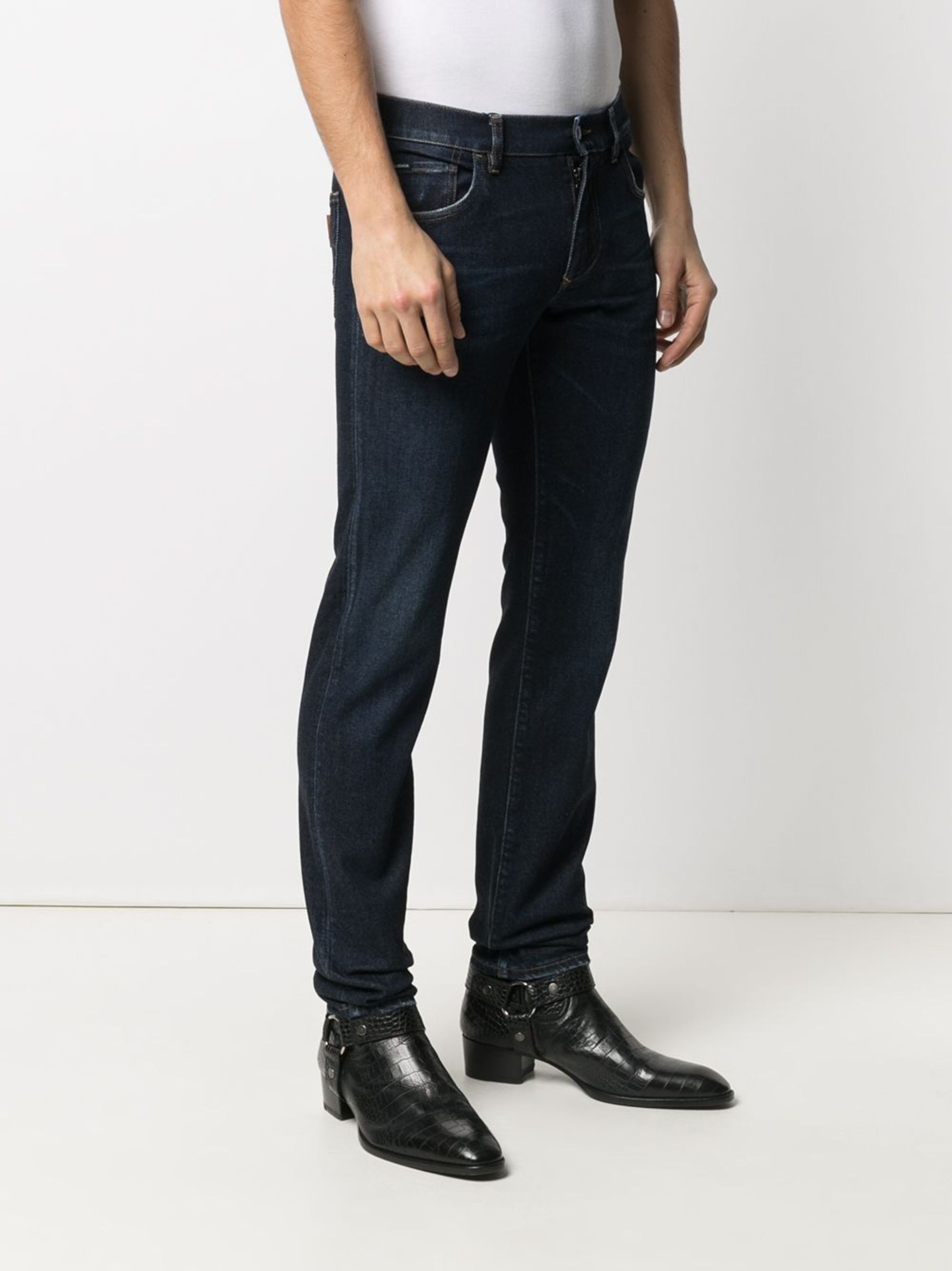 Dolce & Gabbana o1y0125 Logo Jeans in Blue Size US 28 / EU 44 - 2 Thumbnail