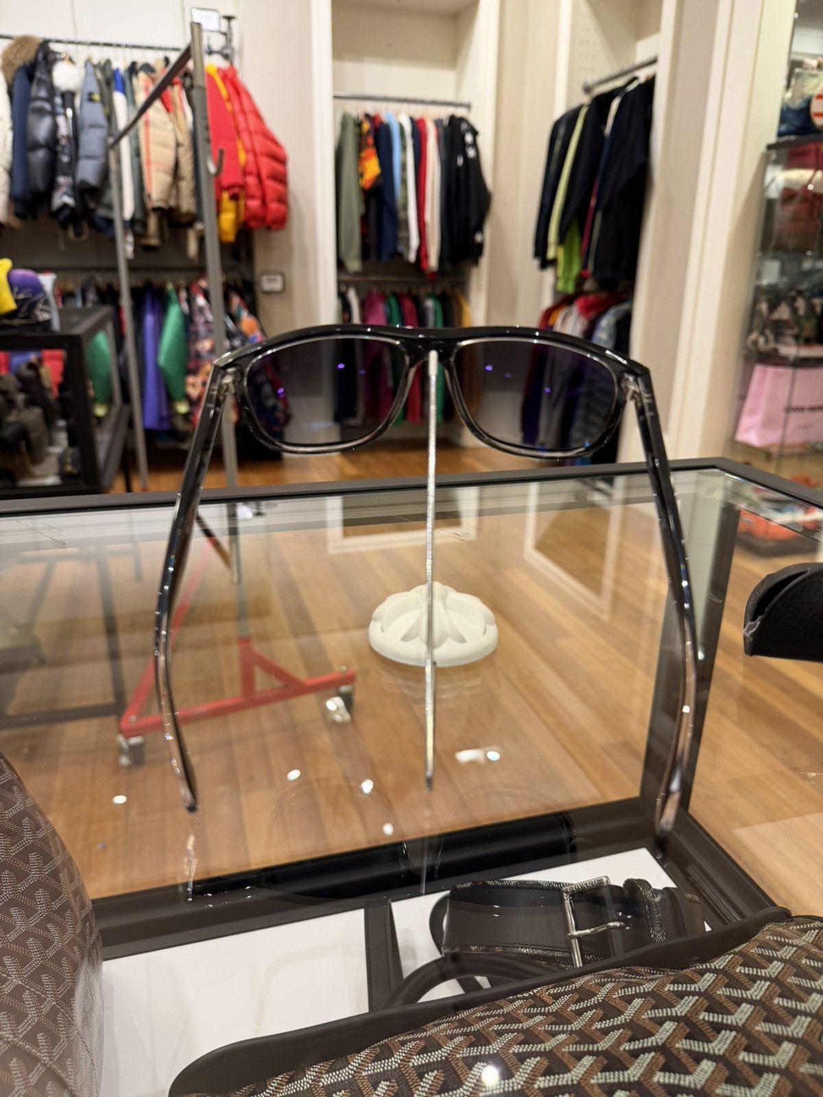 RayBan Ray-Ban Boyfriend Sunglasses - Transparent / Black Size ONE SIZE - 4 Thumbnail