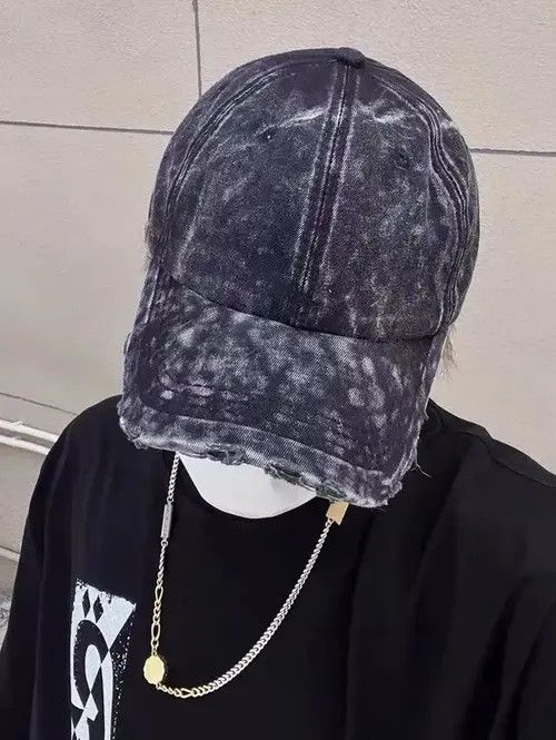 Other Kawase x Miyu Utility grunge tie dye distressed ripped cap Size ONE SIZE - 7 Thumbnail