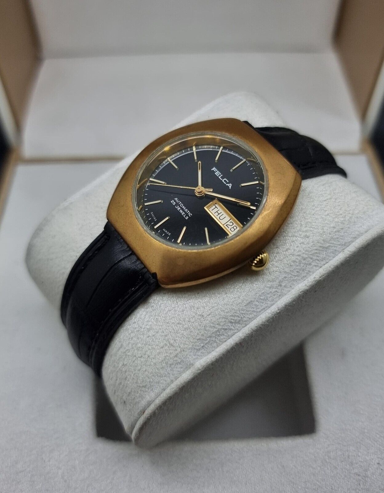 Vintage Felca - Vintage Felca Swiss made Automatic Day/Date Watch Size 38 - 6 Thumbnail