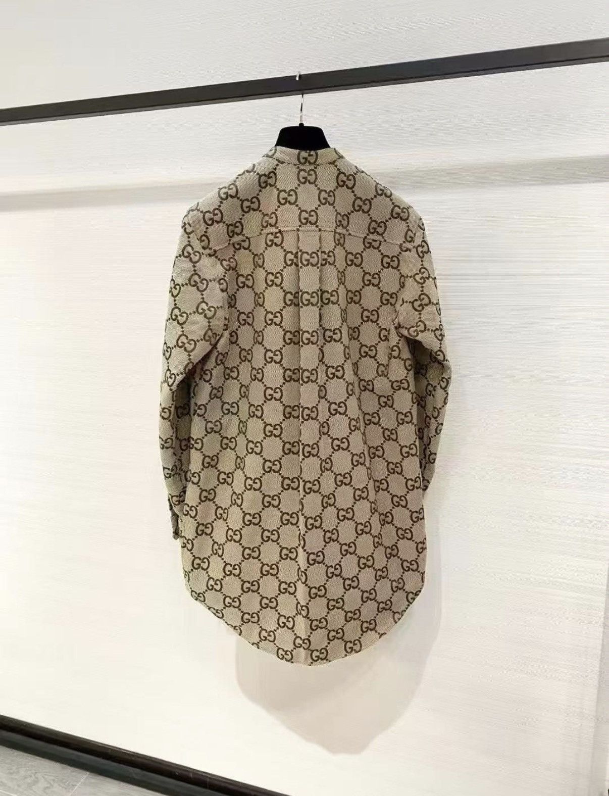Gucci Gucci Maxi Classic GG Monogram Canvas Shirt Jacket J33 Size XS / US 0-2 / IT 36-38 - 2 Thumbnail