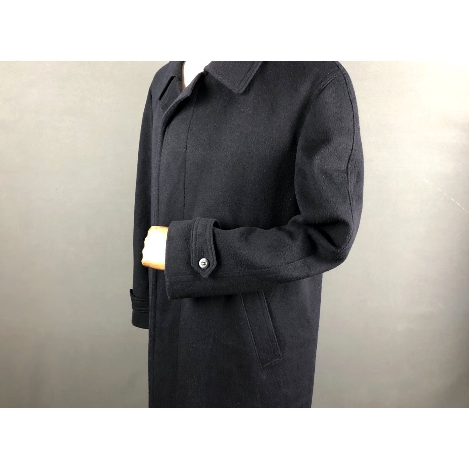 Vintage Steinbock Coat Mens Loden EU 54 Dark Blue Wool Blend Overcoat Long Wool Blend Solid Blue Men’s Regular Size 54 Austria Brand Steinbock Size US L / EU 52-54 / 3 - 6 Thumbnail