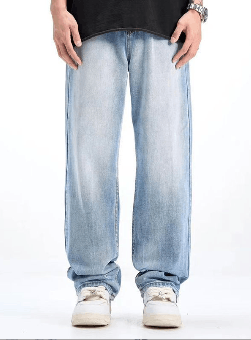 Japanese Brand × Jean Japanese retro simple washed light color ripped jeans Size US 32 / EU 48 - 2 Thumbnail