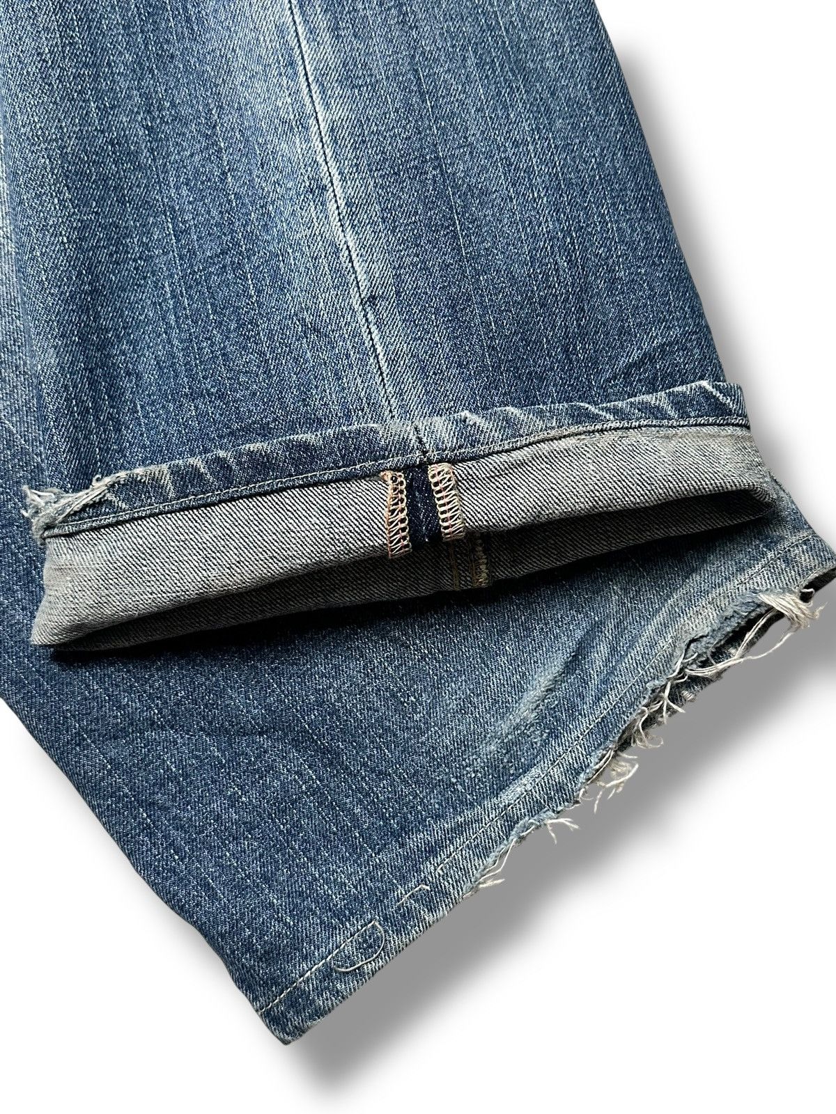 Japanese Brand The Denim Japan Jean Distressed Baggy Loose Style and Faded Size US 34 / EU 50 - 13 Thumbnail