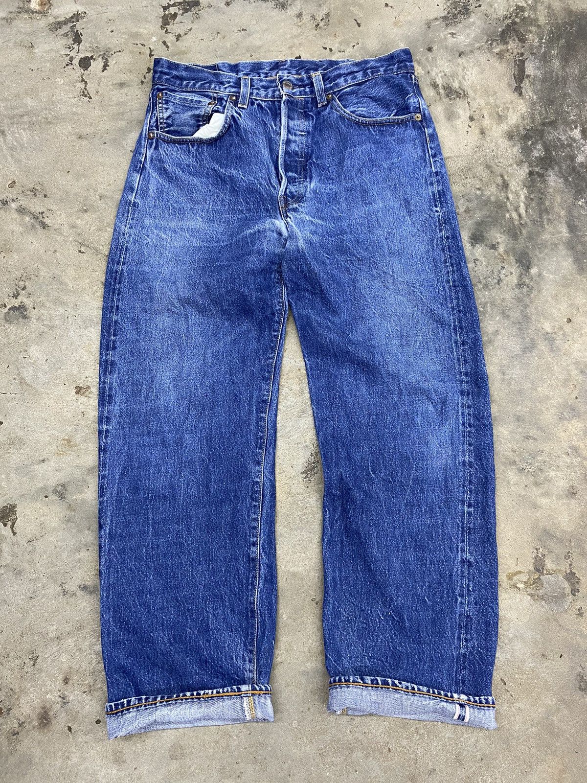 Levi's vintage levis selvedge 501xx redline distressed Size US 30 / EU 46 - 12 Thumbnail