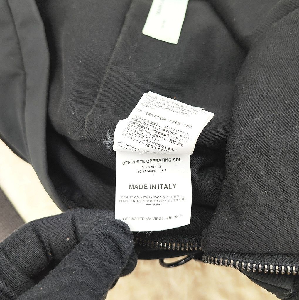Off-White OFF WHITE distressed illusion logo black backpack Size ONE SIZE - 3 Thumbnail