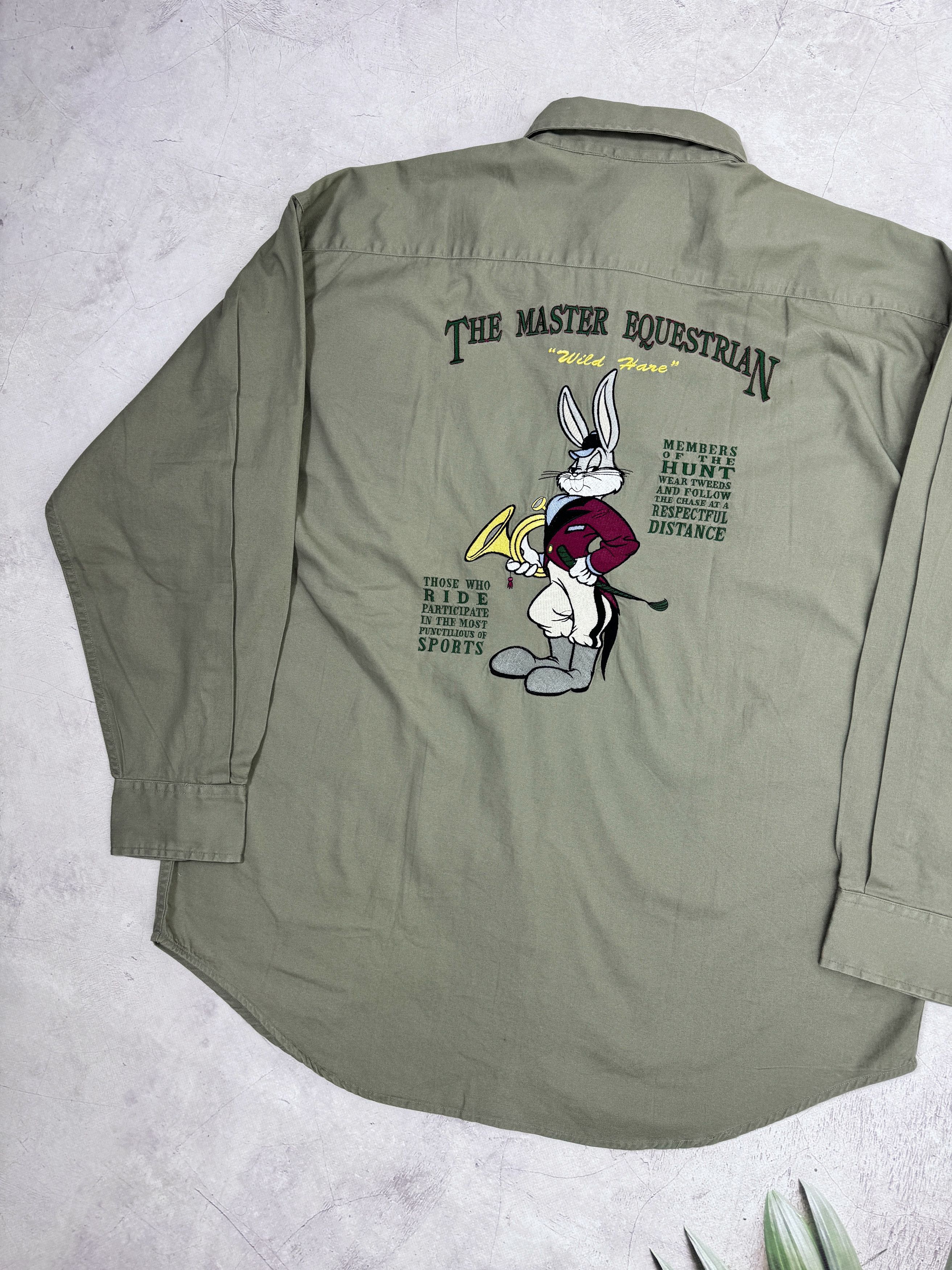 Acme Clothing × Vintage × Warner Bros 1993 Acme Clothing Looney Tunes Shirt Bugs Bunny Equestrian Size US L / EU 52-54 / 3 - 19 Thumbnail