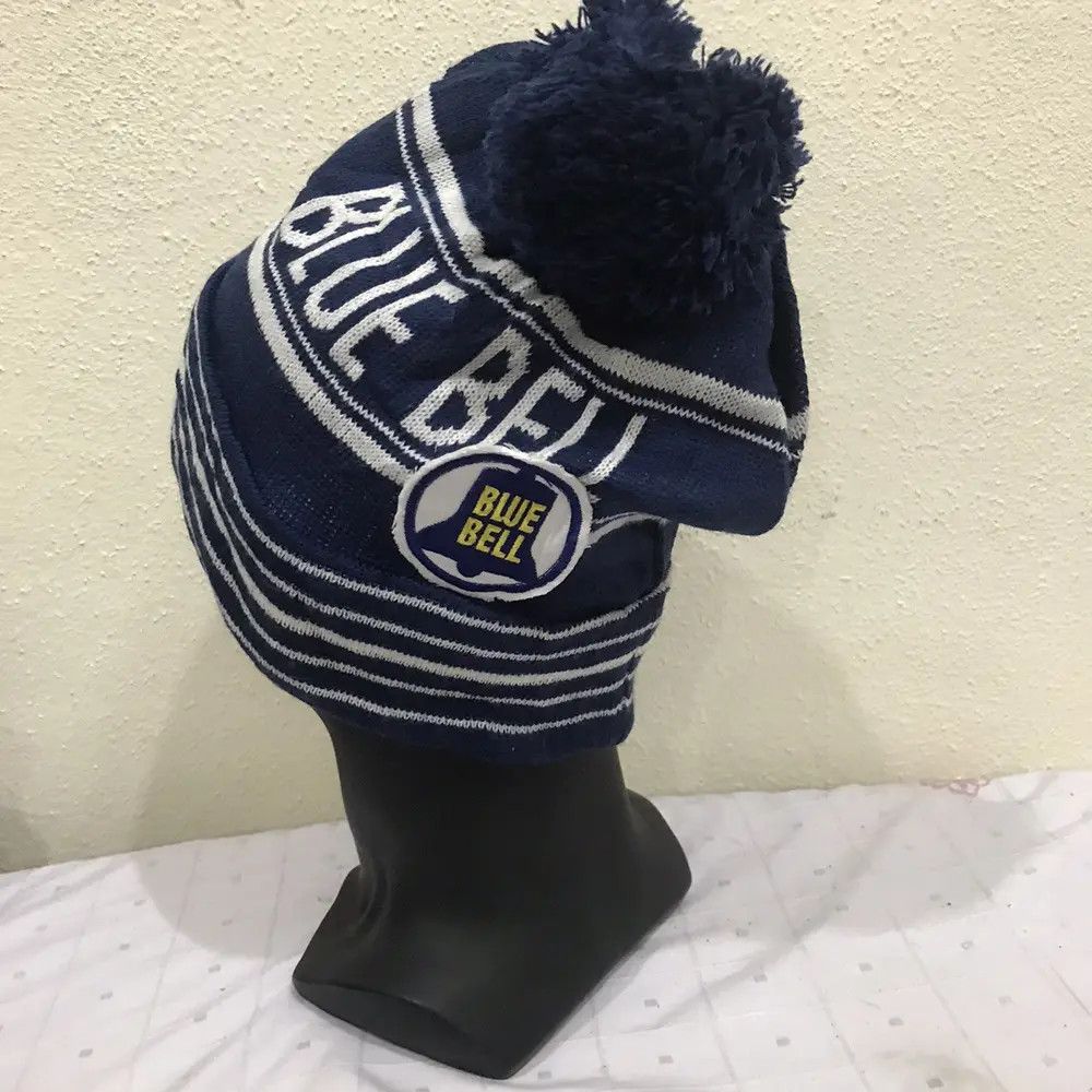 Vintage × Wrangler Wrangler Blue Bell Bobble Beanie Hat Size ONE SIZE - 4 Thumbnail