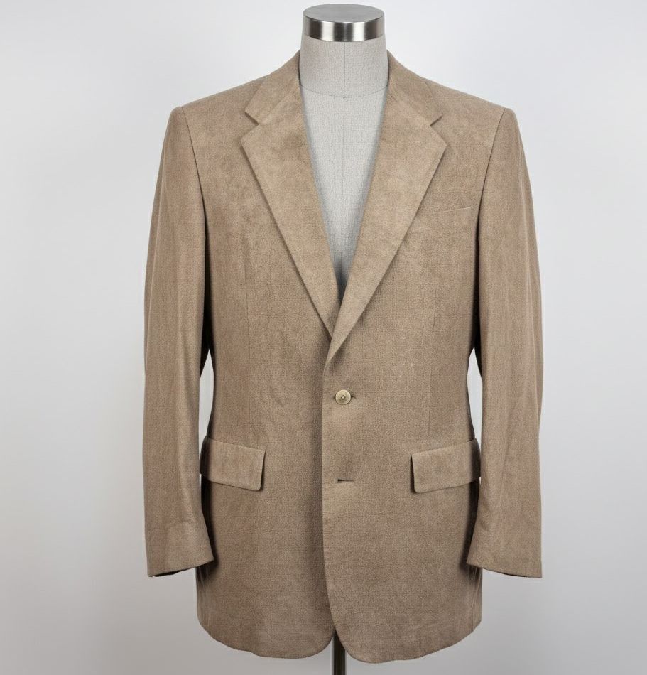 Christian Dior Monsieur Dior Monsieur Faux Suede Sport Coat Blazer Tan 42R Size 42R - 1 Thumbnail