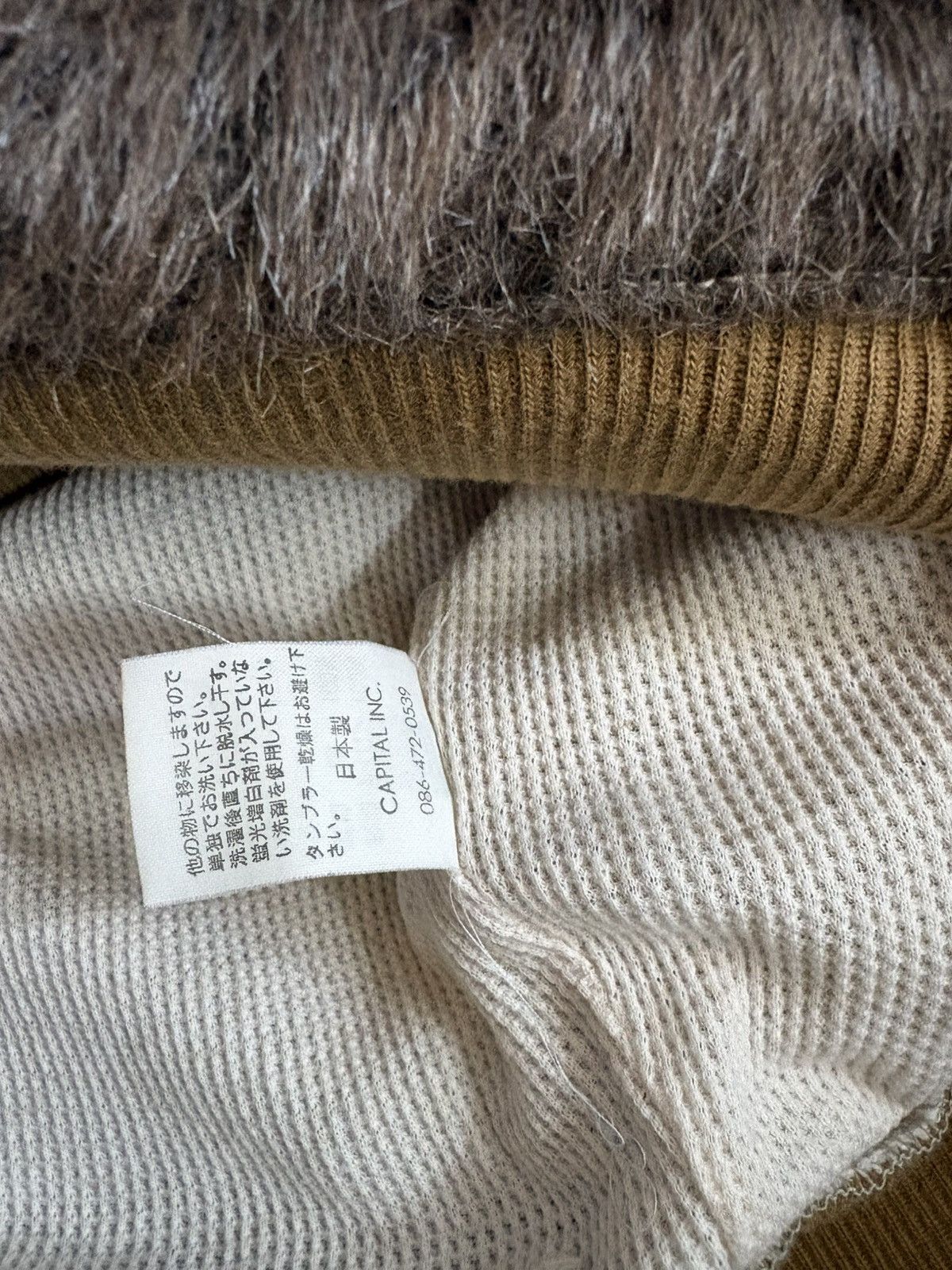 Kapital kapital Faux Fur Nylon Ribbed Sweater Size US L / EU 52-54 / 3 - 9 Thumbnail