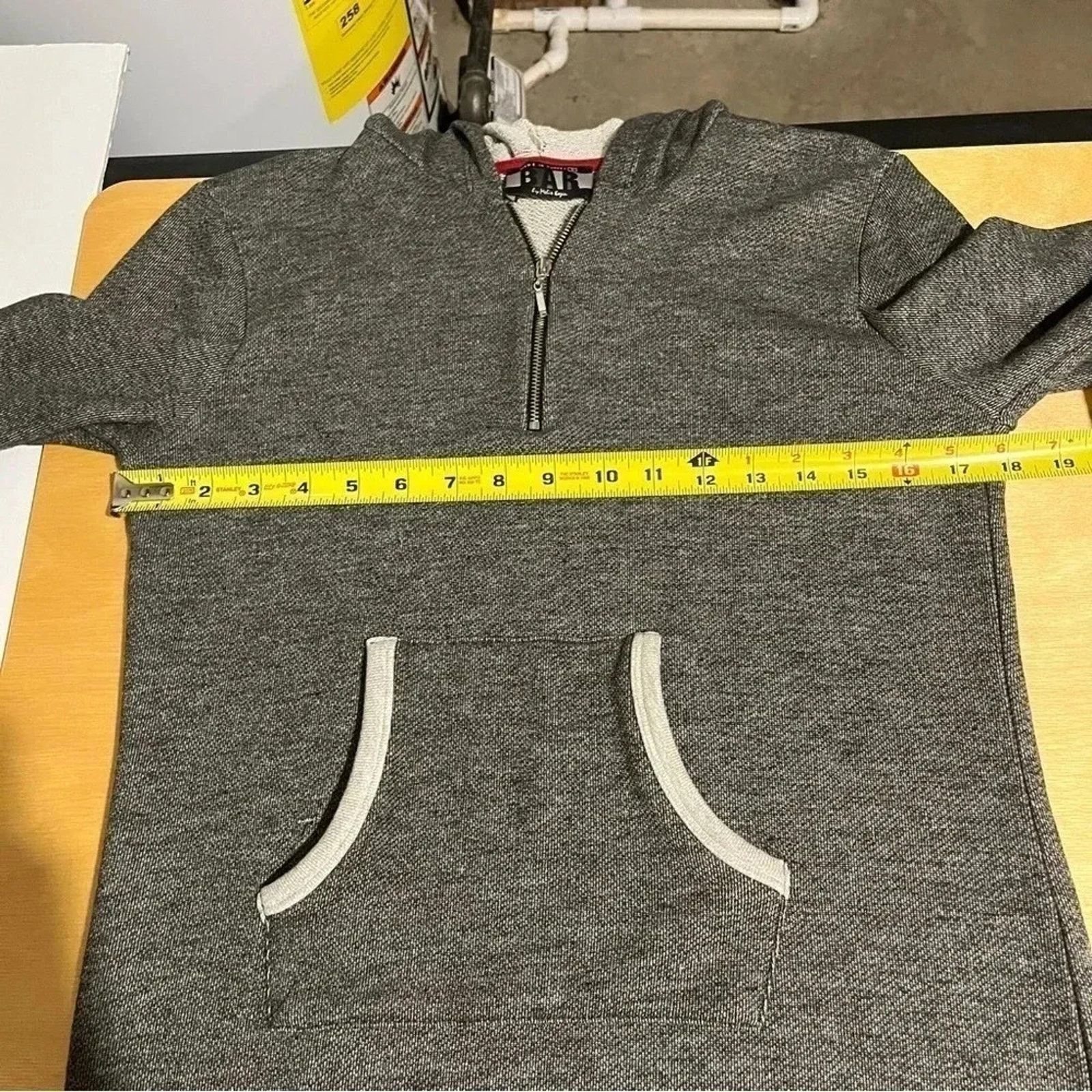 Other Bar By Melir Kazan Grey Quarter Zip Hooded Sweatshirt Size S Size S / US 4 / IT 40 - 8 Thumbnail
